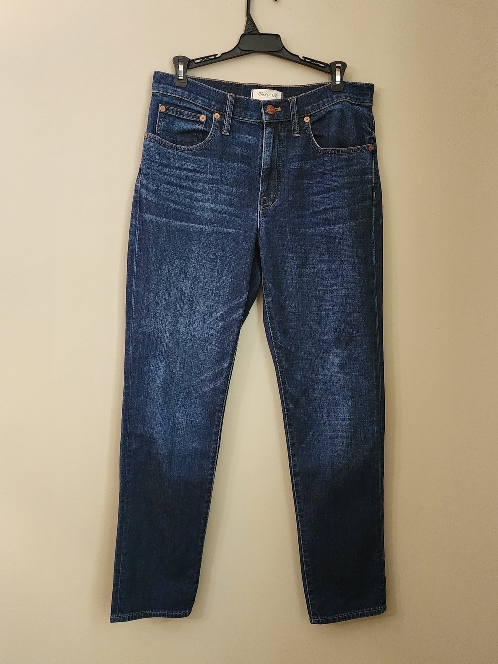 Madewell  Slim Boy Jeans Leg Jeans in Dark Blue Wash Women Size 27